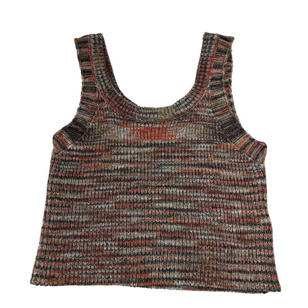NWOT Stylish Multicolor Knit Sleeveless Crop Top